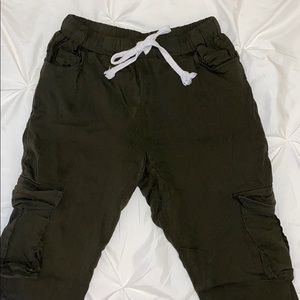 Forever 21 army green joggers